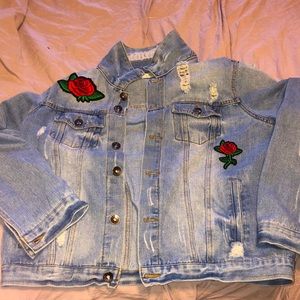 rose jean jacket 🥀